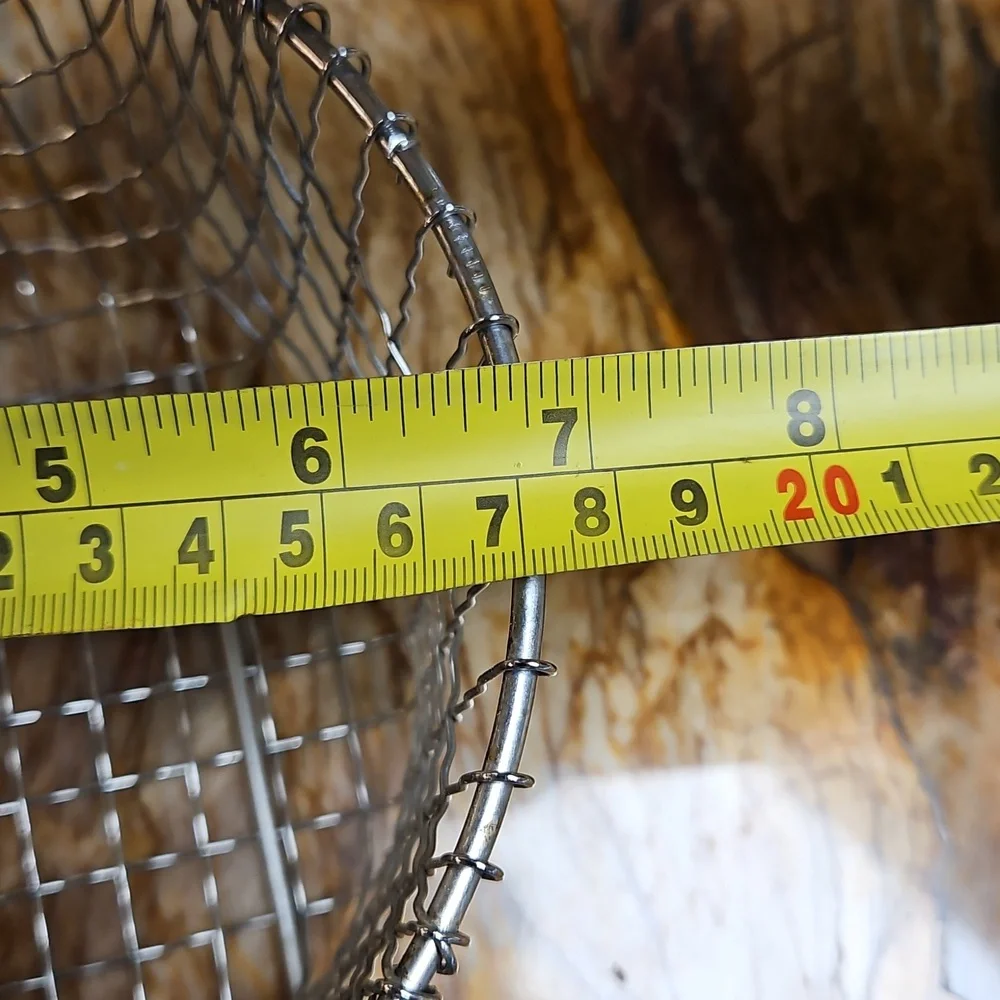 Silver Wire Mesh Fry Basket